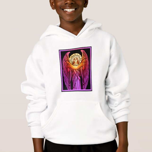 Sudadera Angel de Vidrio Manchado (Anverso)