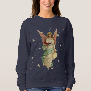 Sudadera Ángel de vintage con estrellas