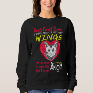 Sudadera Ángel del gato bengalí sin Mascota de alas