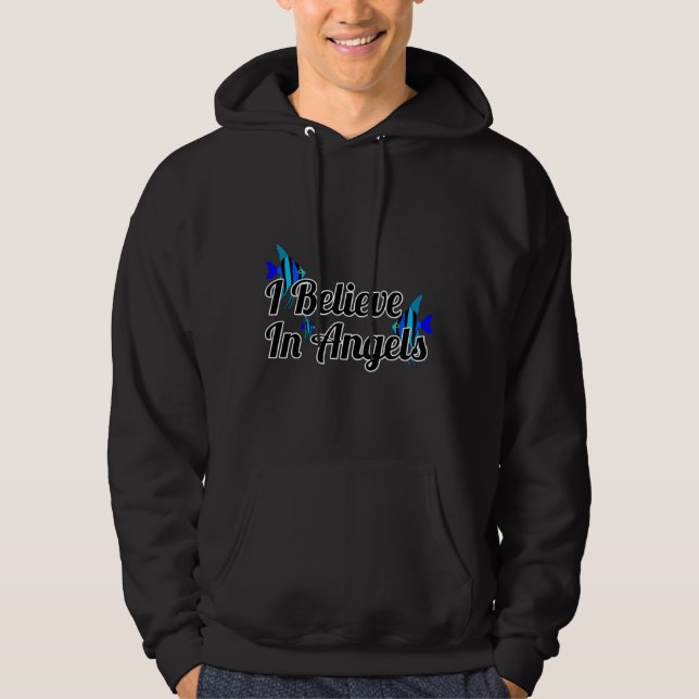Sudadera Angel Fish I Belig In Angels Love Aquarium Fish (Anverso)