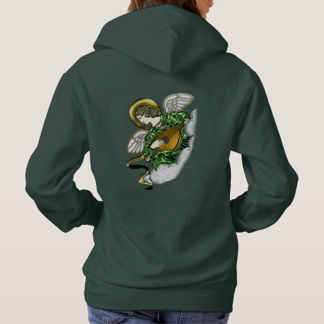 Sudadera Ángel melódico de la armonía (Reverso)