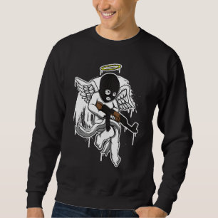 Sudadera Ángel money ak4 correa Muerte Rap Ski Mask Streetw