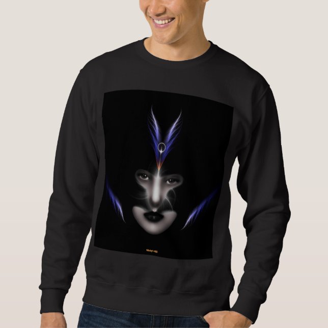 Sudadera Ángel Ojos Alas De Sweatshirt Básico De Viento (Anverso)