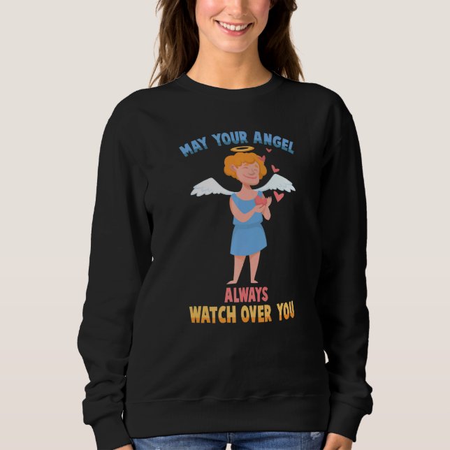 Sudadera Ángel Que Tu Ángel Siempre Te Cuide Cherub (Anverso)