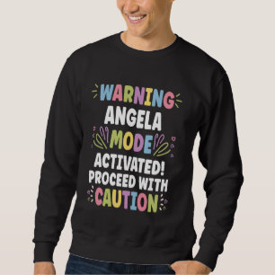 Sudadera ANGELA Nombre Personalizado Funny Cute Personaliza