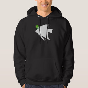 Sudadera Angelfish Leprechaun Irish St Patrick Day