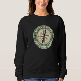 Sudadera Angels Landing Trail Utah Hiker Compass Circle Bad