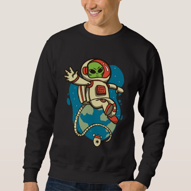 Sudadera Angry alien space (Anverso)