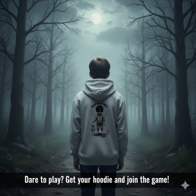 Sudadera Angry Child Horror Tee with Creepy Doll (Dark Horror Child Tee with Creepy Doll
)