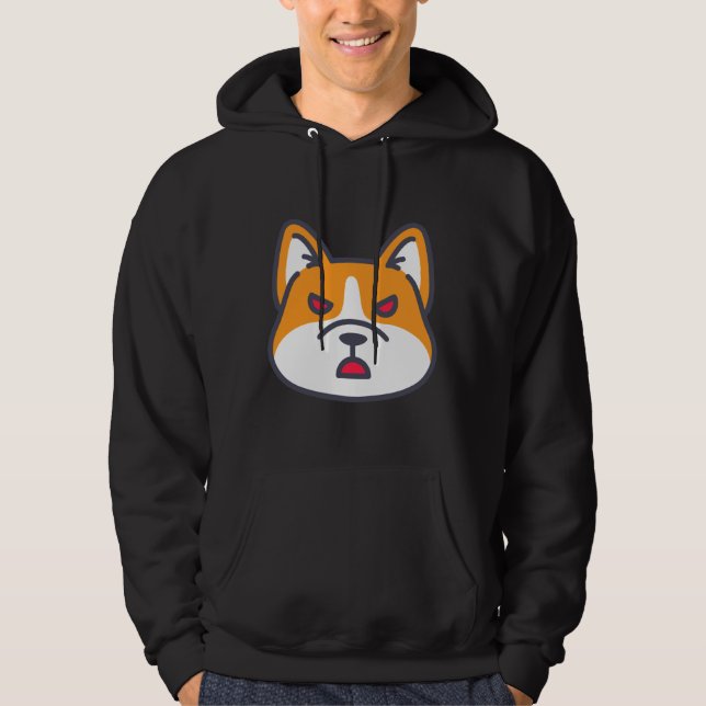 Sudadera Angry Corgi 968 (Anverso)