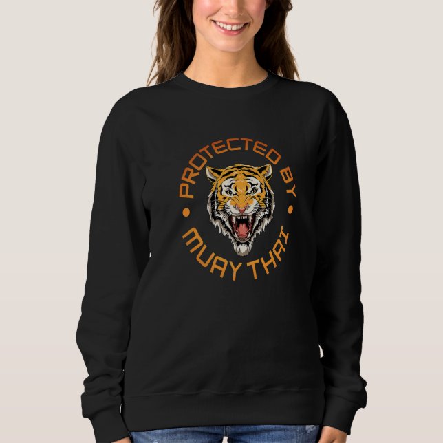 Sudadera Angry Muay Thai Tiger Head (Anverso)