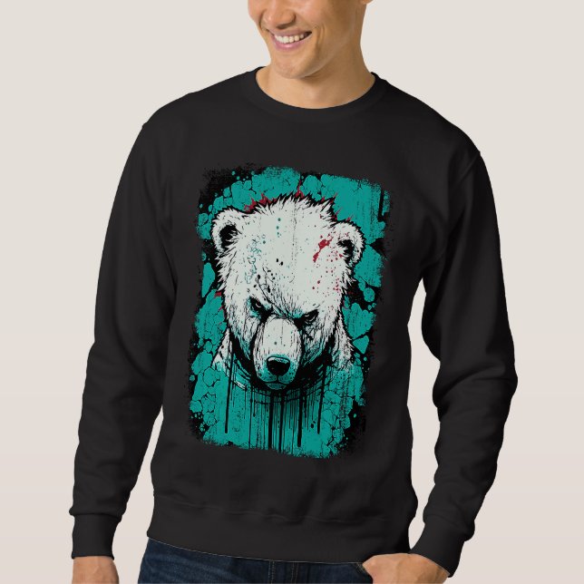 Sudadera Angry Polar Bear (Anverso)