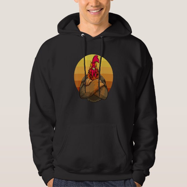 Sudadera Angry Rooster Sunset  Women Rude Hen Love 1 (Anverso)