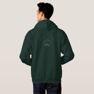 Sudadera Ángulo de inclinación mínimo Hoodie oscuro
