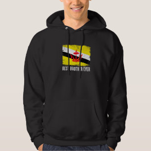 Sudadera Angustiada Bandera de Brunéi Mejor Hermano Patriót