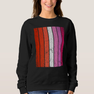 Sudadera Angustiada La Bandera De La Lgbt Orgullosa Lesbian