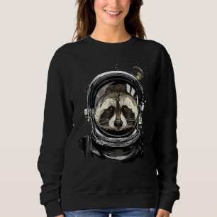 Sudadera Ani Mapache Cara Astronauta del Espacio Exterior P