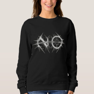 Sudadera Anillo con púas "NO" y barra angular