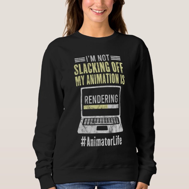 Sudadera Animador que representa animación gráfica (Anverso)