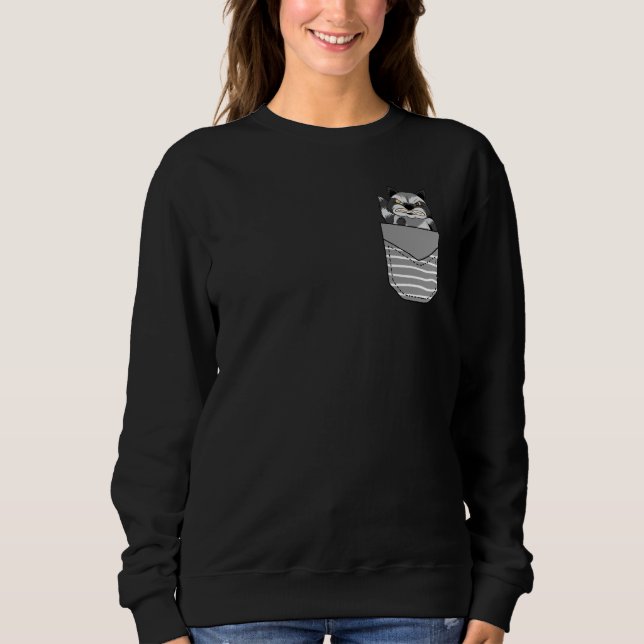 Sudadera Animal Angry Raccoon In Pocket (Anverso)