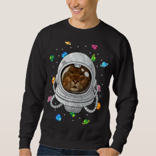 Sudadera Animal astronauta león Profundo en los Univers cós