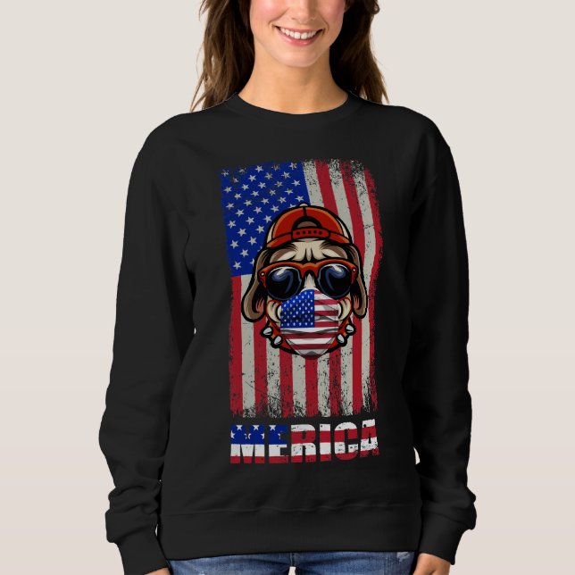Sudadera Animal de Bulldog francés americano (Anverso)