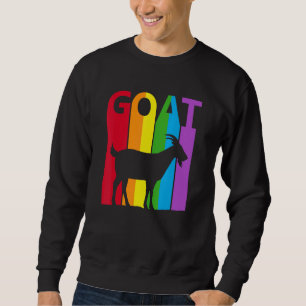 Sudadera Animal de cabra arco iris