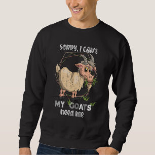 Sudadera Animal de granja Cabra linda Granjero de cabras Cr