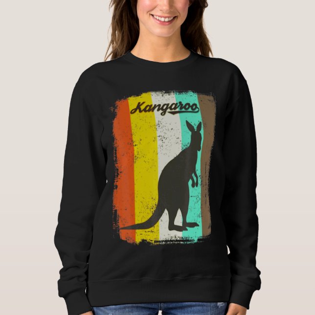 Sudadera Animal de la época del Kangaroo Retro 70 (Anverso)
