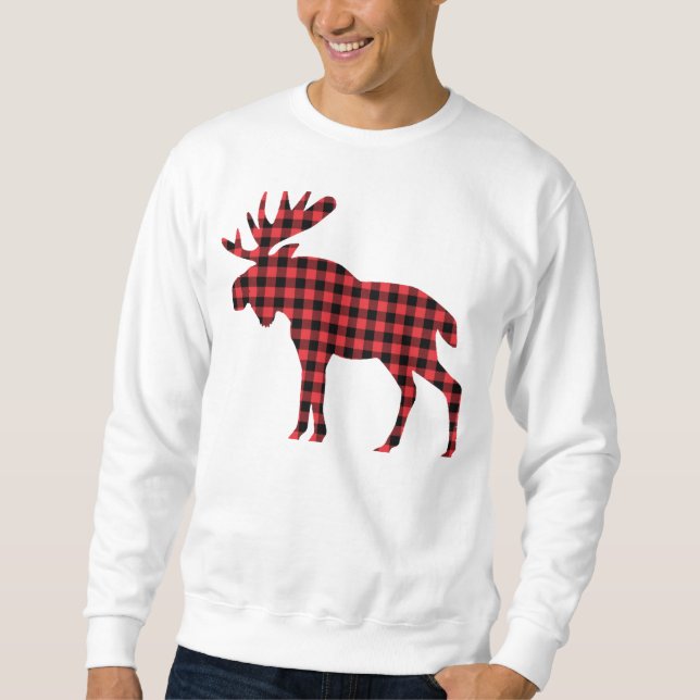 Sudadera Animal de Woodland navidad - Elca roja de búfalo (Anverso)