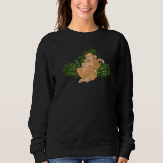 Sudadera Animal de zoológico vida silvestre mono Mono lindo