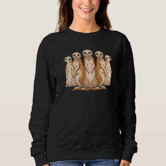 Sudadera Animal del zoológico Suricatas lindas Suricata saf