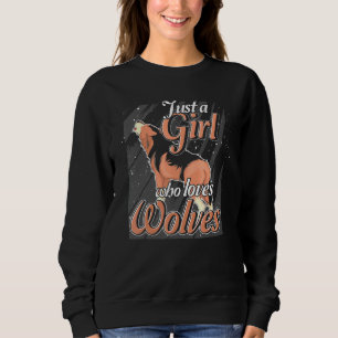 Sudadera Animal Depredador Forestal Lobo Aullador Chicas Mu