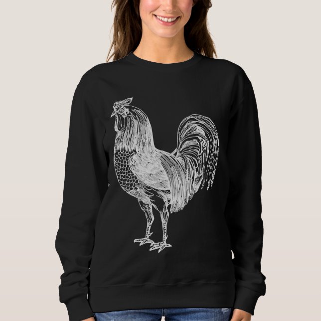Sudadera Animal favorito del pollo (Anverso)