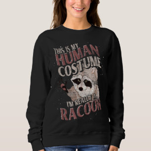 Sudadera Animal Forestal Este Es Mi Raccoon Humano 1