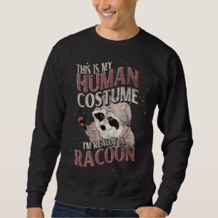 Sudadera Animal Forestal Este Es Mi Raccoon Humano 1