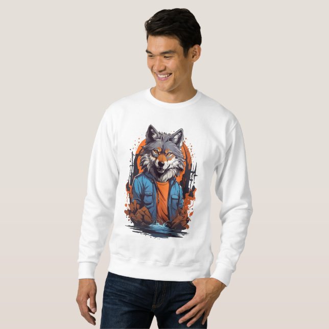 Sudadera Animal Lobo Salvaje (Anverso completo)