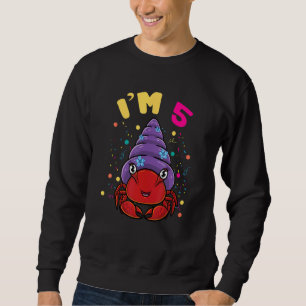 Sudadera Animal marino Im 5 Hermit Crab 5º cumpleaños