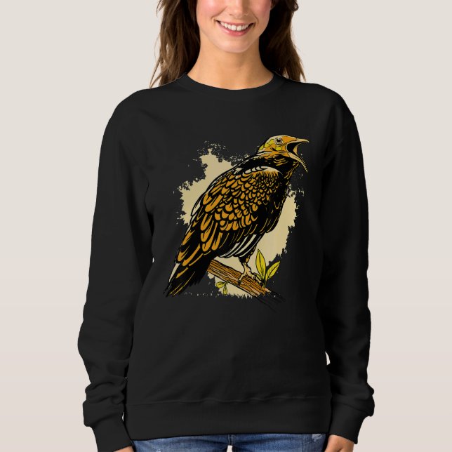 Sudadera Animal Pájaro Beo (Anverso)