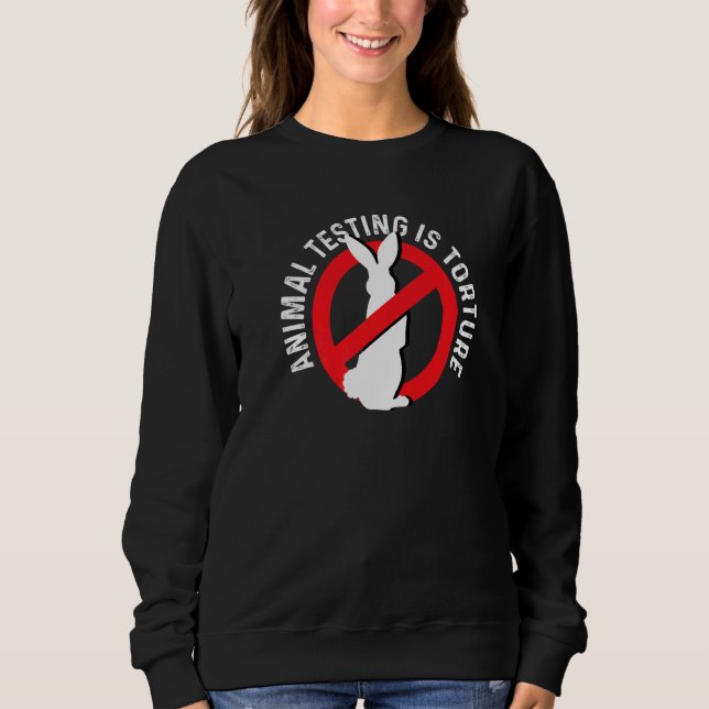 Sudadera Animal Testing Torture Animal Rights Activist Prem (Anverso)