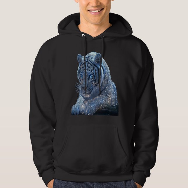 Sudadera animal tigre azul (Anverso)