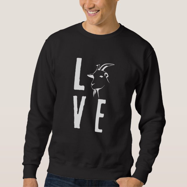Sudadera Animales de criadores de cabras de amor (Anverso)