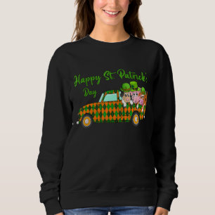 Sudadera Animales de granja afortunados felices camionetas