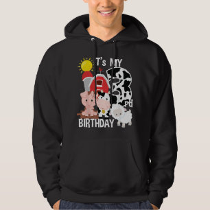 Sudadera Animales de Granja Cumpleaños 3 Años Es Mi Fiesta