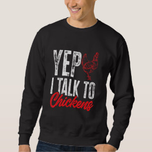 Sudadera Animales De Granja De Pollo Si Hablo Con Pollos 1