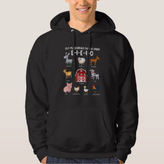 Sudadera Animales de granja para niños pequeños El viejo Ma