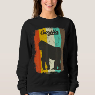 Sudadera Animales de la cultura vintage del Gorilla Retro 7
