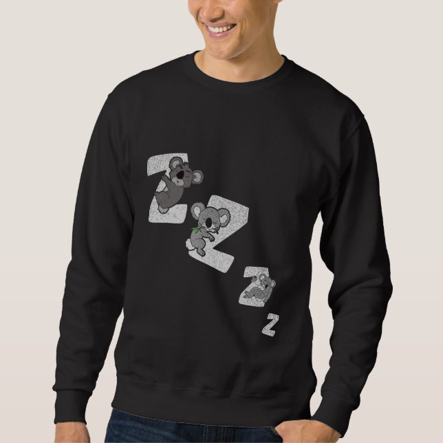 Sudadera Animales de la fauna Koala dormido (Anverso)