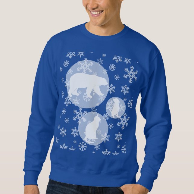 Sudadera Animales de Nieve (Anverso)