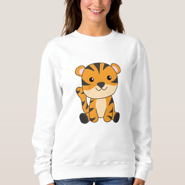 Sudadera Animales De Tiros De Gato Grande Para Niños (Anverso)